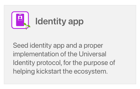 Seed apps - Identity app