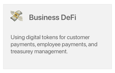 Business use cases - Business DeFi
